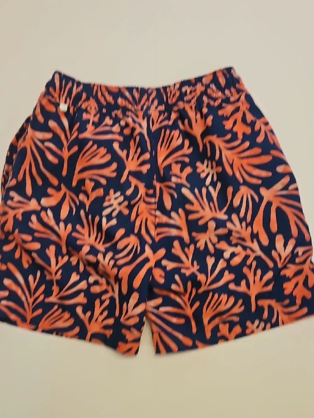 Crewcuts J.Crew Coral Swim Trunks Coral-Print Boys 6 GUC